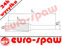 Frez trzpieniowy łukowo kulisty Ø6, F1625 /CB