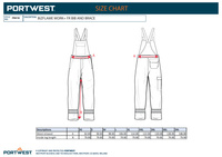 Ogrodniczki trudnopalne FR odporne na chemikalia Portwest FR418