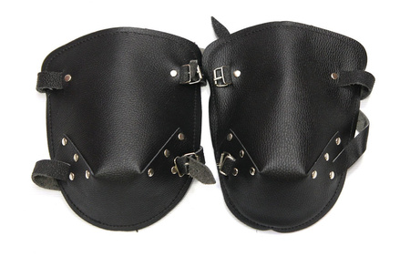 Nakolanniki skórzane ochronne, licowane (para)