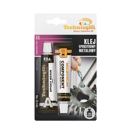 Klej metalowy epoksydowy 2x20ml TECHNICQLL