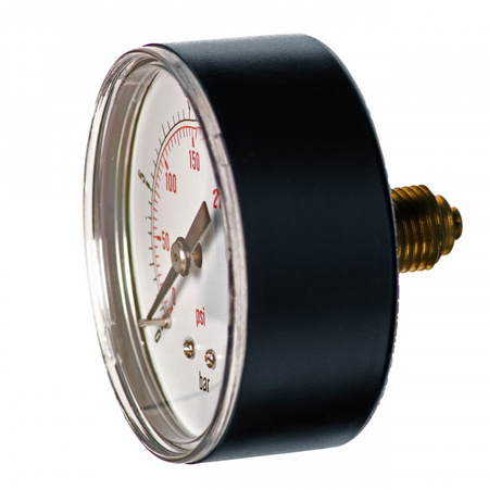 Manometr do powietrza 63mm 0-10 bar gwint 1/4" tylny