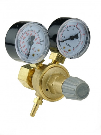 Reduktor do argonu i CO2 mini z dwoma manometrami Ideal