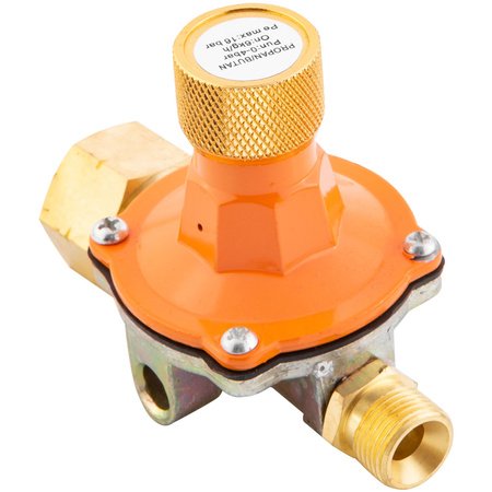 Reduktor propan butan wysokiego ciśnienia do palników regulowany 0-4bar, 6kg/h