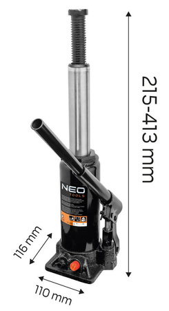 Podnośnik słupkowy 5 ton 215-413mm NEO 10-452