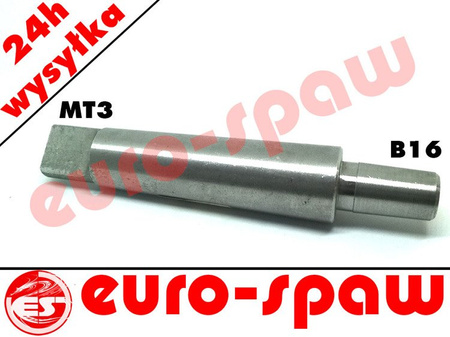 Redukcja stożka morse'a MT3 na trzpień B16