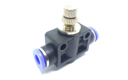 Zawór dławiąco-zwrotny wtykowy fi 6mm (2x6)