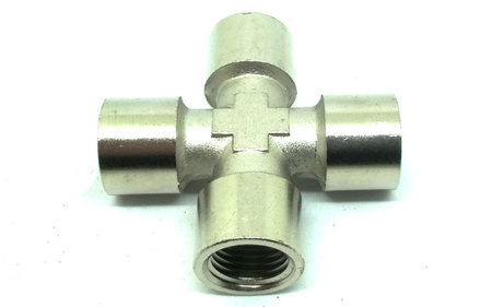 Rozdzielacz x4, czwórnik pneumatyczny 1/4"W