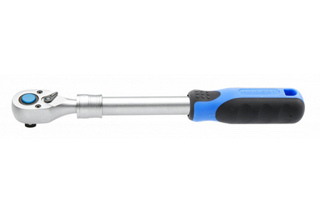 Grzechotka 1/2″ teleskopowa, 72 zęby, CrV Hogert Technik