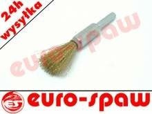 Szczotka pędzelkowa fi10 z trzpieniem fi6 mosiężna