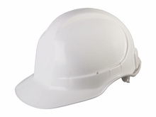 Kask / Hełm ochronny PROHELM HDPE OP2L regulowany biały