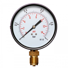 Manometr do powietrza 100mm 0-1 bar, gwint 1/2" boczny