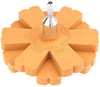 Gumowy krążek do usuwania naklejek i kleju + adapter 6mm Verke