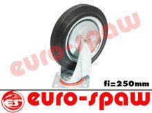 Koło skrętne 250mm (płytka 135x113) metal-guma