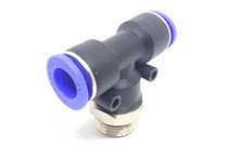 Trójnik wtykowy typ T fi 12mm z gwintem 1/2"Z