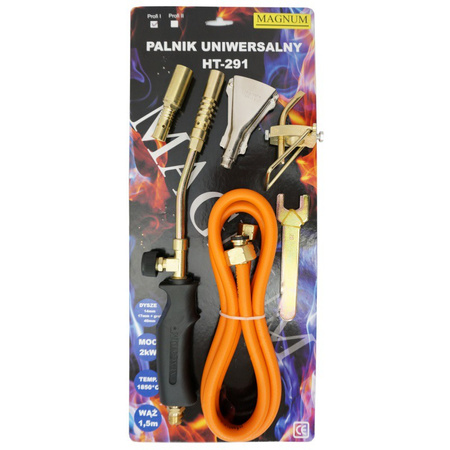 Palnik uniwersalny Magnum HT-291 + 4 dysze do grzania i lutowania