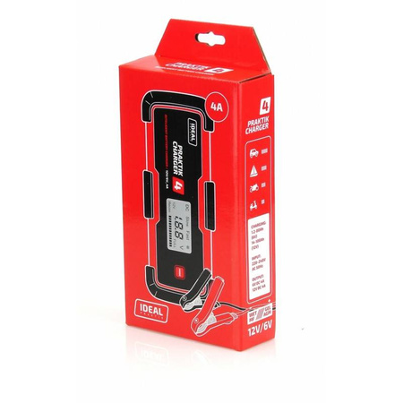 Prostownik Praktik Charger 4 LCD 6/12V