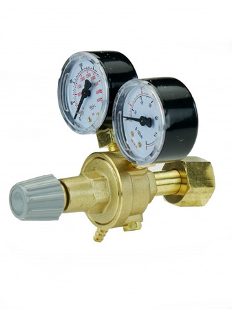 Reduktor do argonu i CO2 mini z dwoma manometrami Ideal