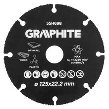 Tarcza do cięcia drewna 125mm do szlifierki 55H698