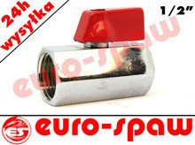 Zawór kulowy, liniowy 1/2"W mini