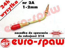 Nasadka do spawania nr 2A (1-2mm) PS-216A acetylen-tlen PERUN