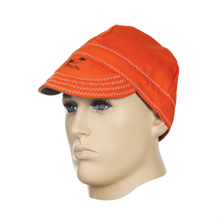 Czapka spawalnicza z daszkiem FireFox, pomarańczowa, 57cm, Weldas 23-2514