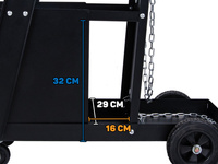 Wózek spawalniczy z 4 szufladami i miejscem na butlę