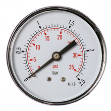 Manometr do powietrza 63mm 0-2,5 bar gwint 1/4" tylny