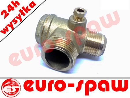Zawór zwrotny kompresora Prawy 1'Z x 3/4'Z ITALY