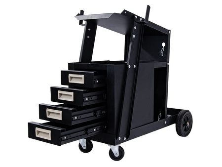 Wózek spawalniczy z 4 szufladami i miejscem na butlę
