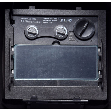 Przyłbica automatyczna Magnum NOVA, srebrna (9-13DIN)