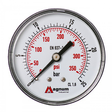 Manometr do powietrza 63mm 0-25 bar gwint 1/4" tylny