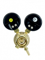 Reduktor do argonu i CO2 mini z dwoma manometrami Ideal