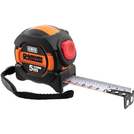 Miara zwijana 5m / 25mm, autostop dwustronna podziałka, KLASA I, Richmann