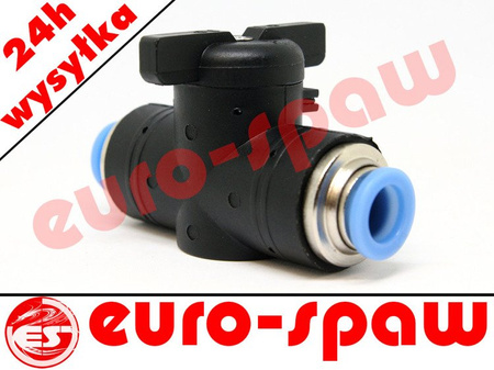 Zawór kulowy wtykowy fi 10mm (2x10)