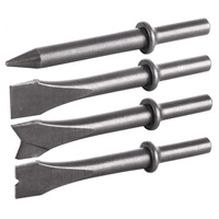 Dłuta do młotka pneumatycznego 125mm 4szt. okrągłe ACL-001