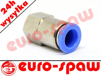 Złączka wtykowa prosta fi 10mm z gwintem 1/4'W