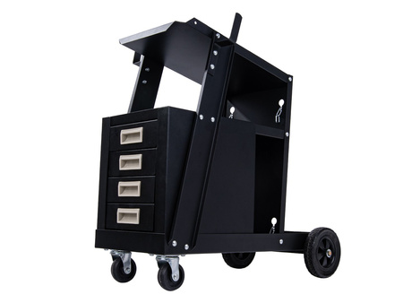 Wózek spawalniczy z 4 szufladami i miejscem na butlę