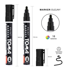 Marker olejowy 2.5mm TO-440 Toma - kolory do wyboru