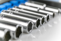 Zestaw nasadek sześciokątnych długich 1/4" 8szt, Hogert