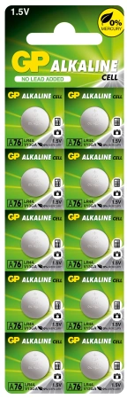 Bateria specjalistyczna A76 / LR44 1.5V GP 10szt.