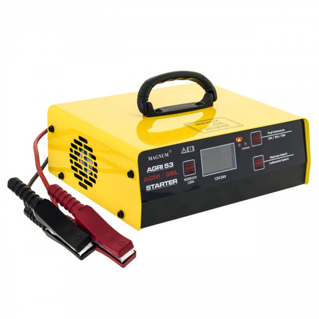 Prostownik z rozruchem inwerterowy Magnum AGRI 53 (12-24V, do 500Ah)