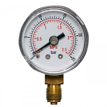 Manometr do powietrza 40mm 0-25 bar, gwint 1/8" boczny