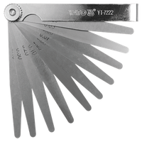 Szczelinomierz 100mm, 0.02-1.00mm, 17 listków,  YATO