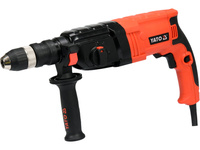 Młotowiertarka 850W 3,3J SDS+ z wymienną głowicą i metalową obudową YATO