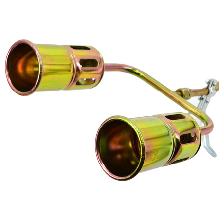 Palnik dekarski długi 2-dyszowy z wężem 5m, AWTools