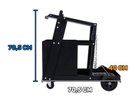 Wózek spawalniczy z 4 szufladami i miejscem na butlę