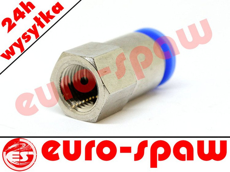 Złączka wtykowa prosta fi 10mm z gwintem 1/4'W