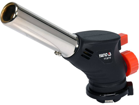 Palnik gazowy odgięty do lutowania 360, piezo, na kartusze YATO