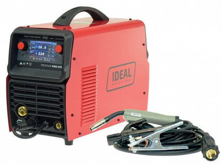 Półautomat spawalniczy Ideal TECNO MIG 222 LCD SYNERGIC VRD ALU (220A/230V)