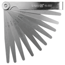 Szczelinomierz 100mm, 0.02-1.00mm, 17 listków,  YATO